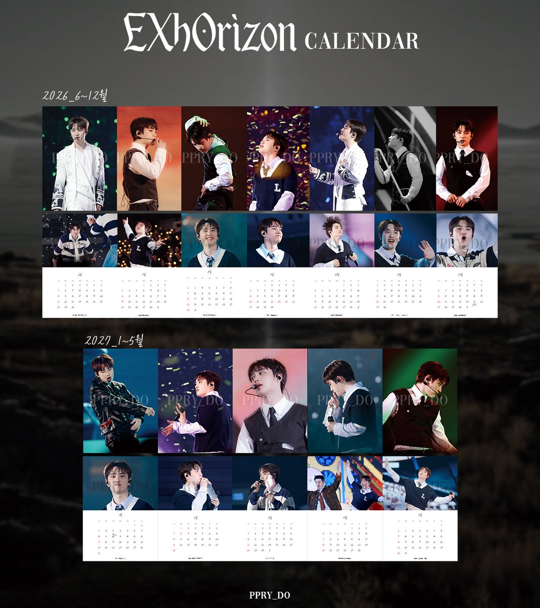 ppry_doh's tweet photo. [Exhorizon_seoul 달력]

구매📎:https://t.co/k5bj0kMB2B
(‼️꼭 폼의 공지사항을 꼼꼼히 읽고 구매 진행해주세요‼️)
기타문의📎:  https://t.co/0ZPSFVIge7
판매기간🗓: 5/12 ~ 5/17 11:59pm
(수량에 맞춰 주문제작이 들어갑니다. 기간 꼭 확인해주세요!)

Exhorizon_seoul 기간동안 찍은 경수 모습들로 채워봤어요!
사용하시는 달이 아닌 달력은 인테리어용 엽서로 쓰실 수 있게 뒷면은 사진, 앞면은 달력과 귀여운 모먼트로 담아봤습니다 ㅎㅎ!
(아래에는 이달의 경수의 한 마디도 넣어봤어요☺️) 

📍사이즈: 127 x 178 mm (5*7사이즈)
📍용지: 고급지 324g 
(낱장 달력인만큼 두꺼운 용지를 사용했습니다!)
📍사진 속 나무받침대는 증정용이며 자석은 증정용이 아님을 참고해주세요:)
📍해당 달력은 2026.06 ~ 2027.05 기간을 표시하고 있으니 참고바랍니다.
