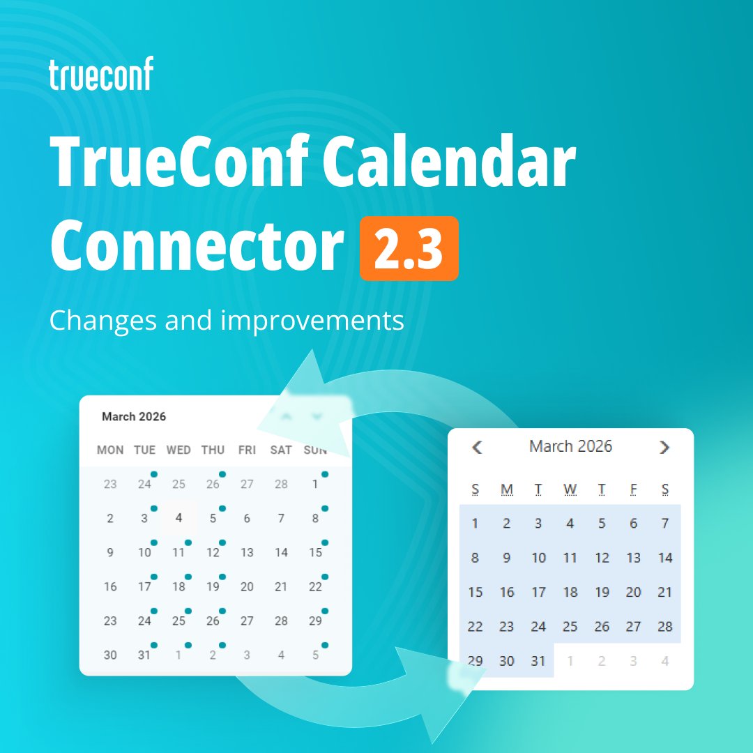 trueconf's tweet photo. 🗓We continue to enhance our Microsoft Exchange calendar integration solution.
We strengthened synchronization stability, introduced automatic Exchange settings detection, and resolved event duplication issues.
🔗Detailed overview: https://t.co/FslqM0NArS https://t.co/toX3qJpv7l