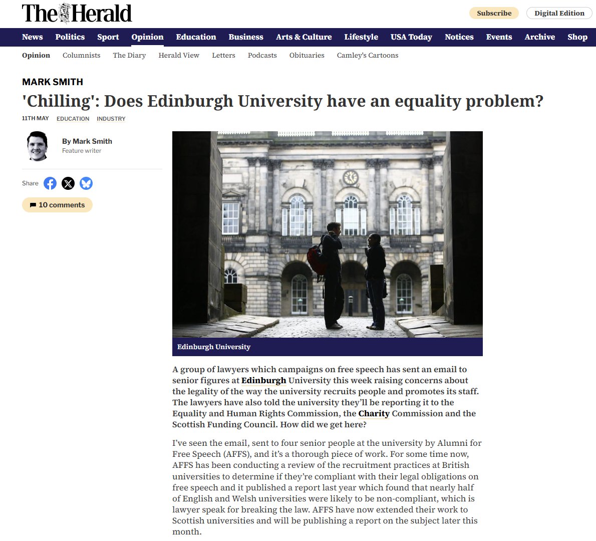Alumni for Free Speech tweet media