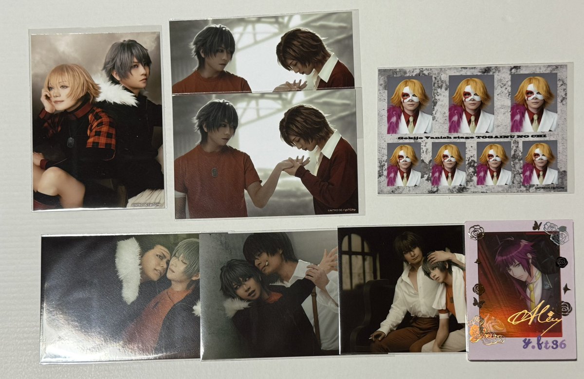 y_ft36's tweet photo. 舞台 咎狗の血 狗ステの交換先を探しています

譲 画像のもの

求 ケイスケ
または定価＋送料
N.リン以外 クリカ、ブロマイド300円、アクスタ400円

比率違いや異種交換○
特典には複数お出しできます
難しいかとは思いますがよろしくお願い致します https://t.co/roDwaXaLwt