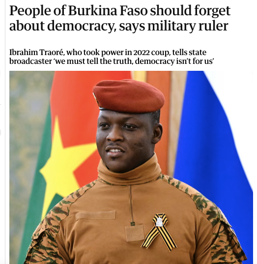ZetkinForum's tweet photo. Last month, Western media were quick to frame Burkina Faso's leader Ibrahim Traoré as "authoritarian" after he remarked that "democracy is not for us". What did he really mean with these words?

Join us to discuss with journalist Nicholas Mwangi on May 19: https://t.co/yZ3cP7tPyZ https://t.co/69BtlAOhcl