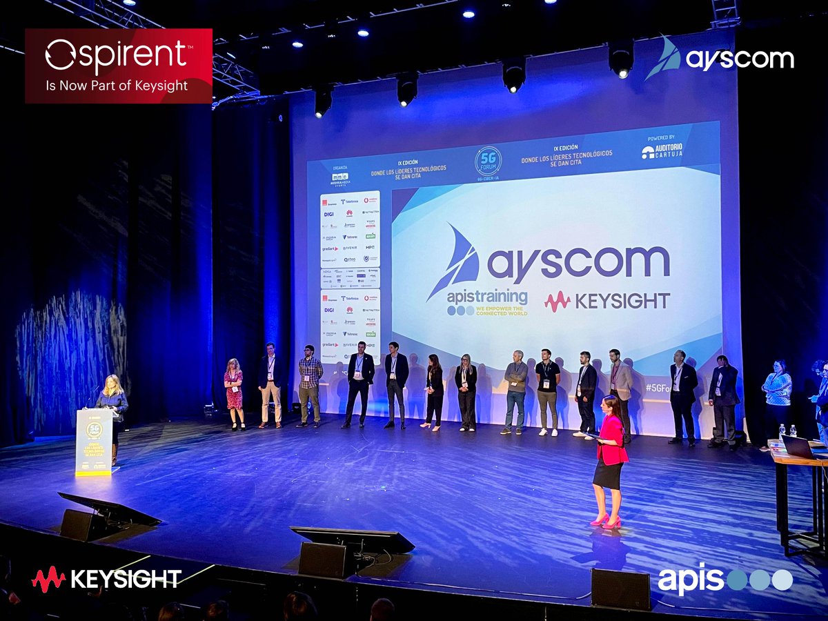 Ayscom's tweet photo. ¡Arrancamos el #5GForum de Sevilla! 🚀

Hoy empezamos el evento junto a Keysight y ApisTraining.
 
🧠Carlos Contreras (Keysight) hablará sobre AIOps y Autonomous Networks y la importancia de la visibilidad de red.
 
Si estás por aquí, pásate a saludarnos.

¡Nos vemos! 👀 https://t.co/z6wDsV55Gt