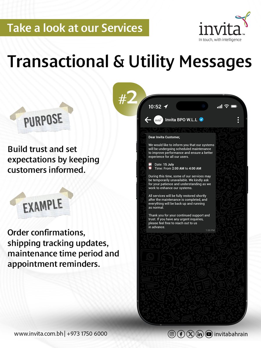 InvitaBahrain's tweet photo. Reach your clients instantly with WhatsApp campaigns and mass messaging. Achieve faster communication, better engagement, and real results.

To learn more, call us today on +973 17506000 or visit https://t.co/WJSY2PeR4Y for more details. https://t.co/CkR3SL0DM5