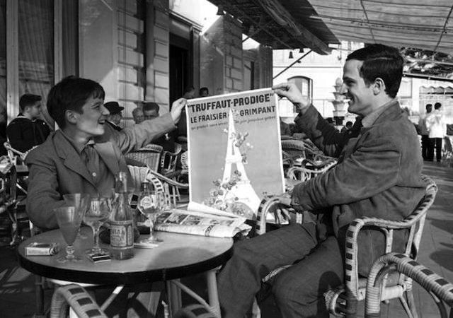 François Truffaut &amp; Jean-Pierre Léaud at Cannes, 1959