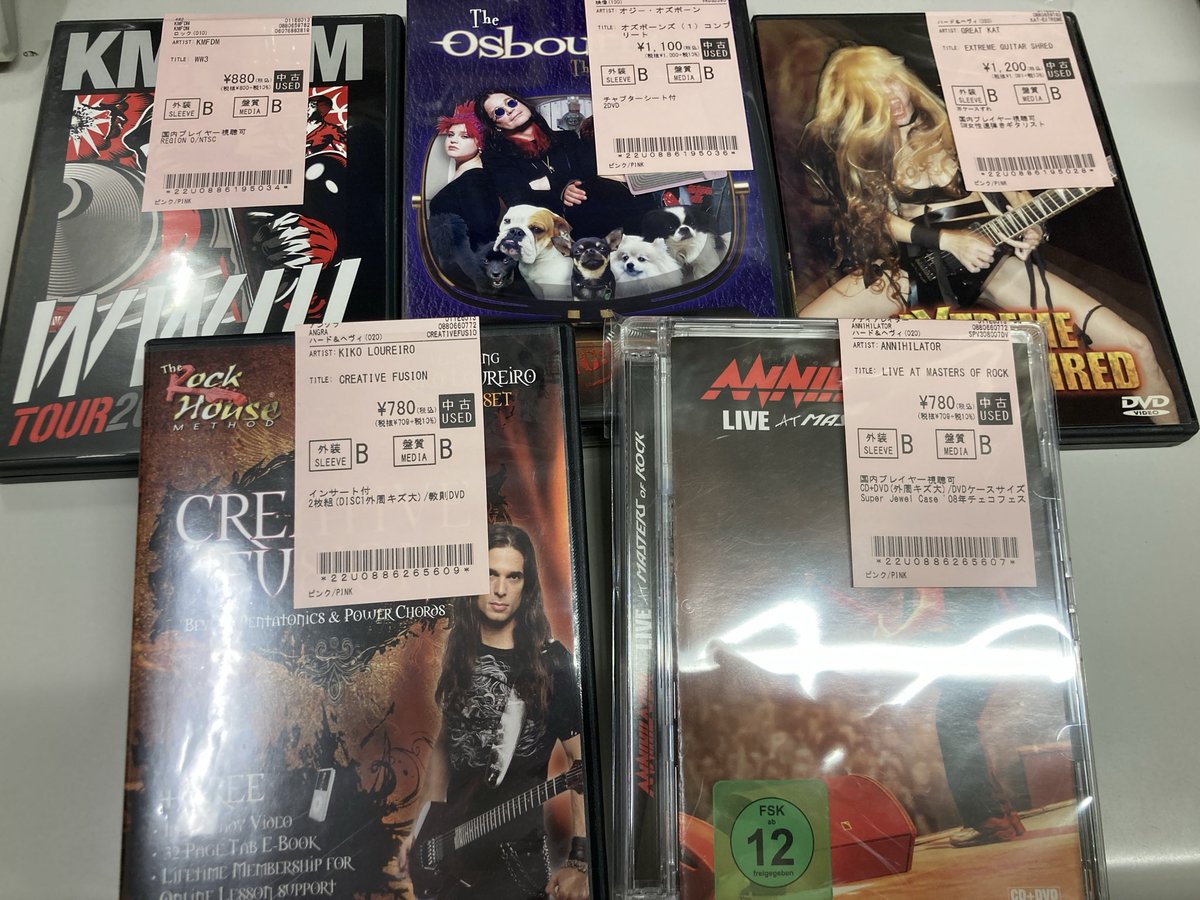 新着中古情報💿】 HARD ROCCK/HEAVY METALの中古DVD,Blu-rayが大量入荷