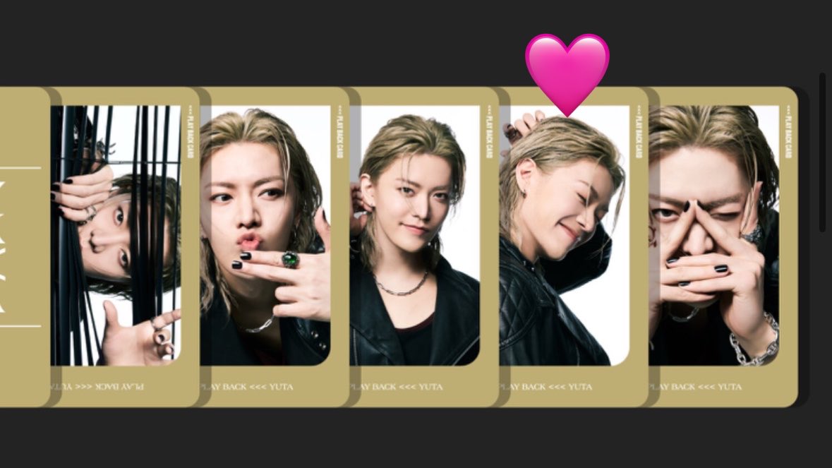 YUTA PLAYBACK 悠太 トレカ カード 交換 中本悠太 ユウタ 譲 : 1枚目