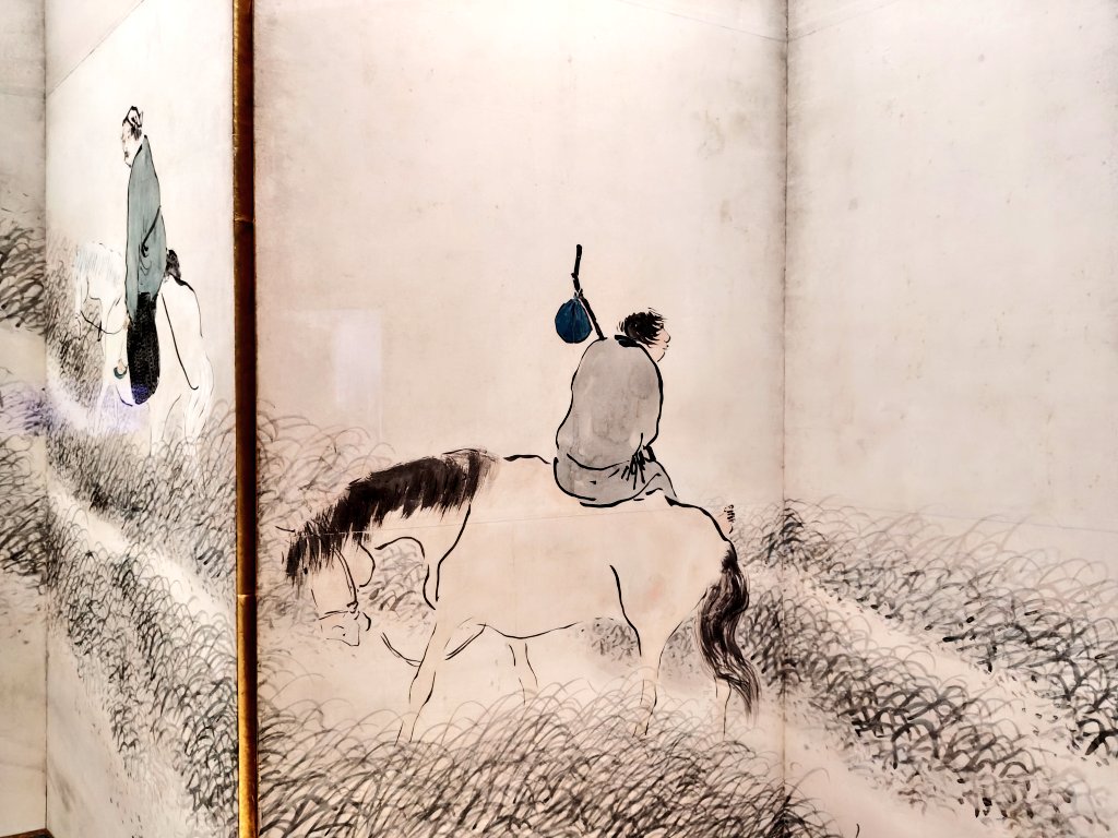 東京国立博物館、本館 いいなと思ったもの 与謝蕪村「山野行楽図屏風