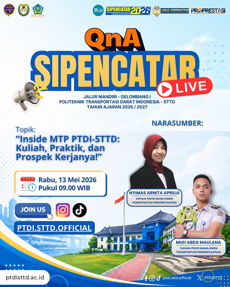 Politeknik Transportasi Darat Indonesia - STTD tweet media