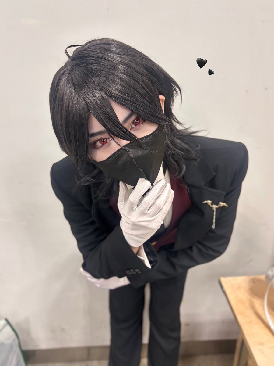 上目遣いのれ〜♩カワイーー^0^\\🖤🖤