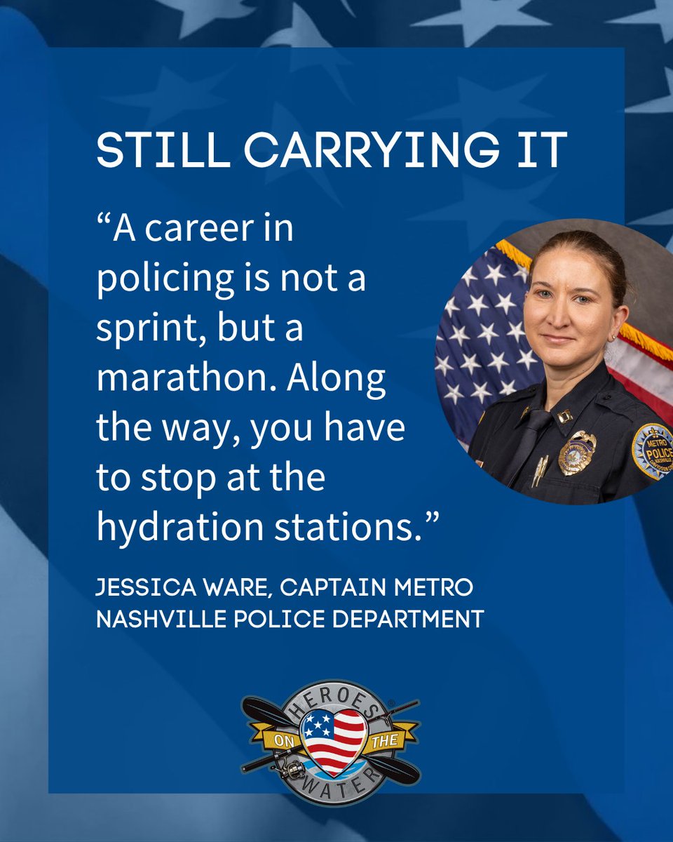 Heroesonthewate's tweet photo. Jessica Ware joined law enforcement to help people, and that purpose still drives her today. Like many first responders, the job doesn’t end after the shift. Heroes on the Water gives space to breathe and reset.
https://t.co/OUHVlEOv2m
#PaddleFishHeal #HOWNation #PoliceWeek https://t.co/RWPQxXsLAU