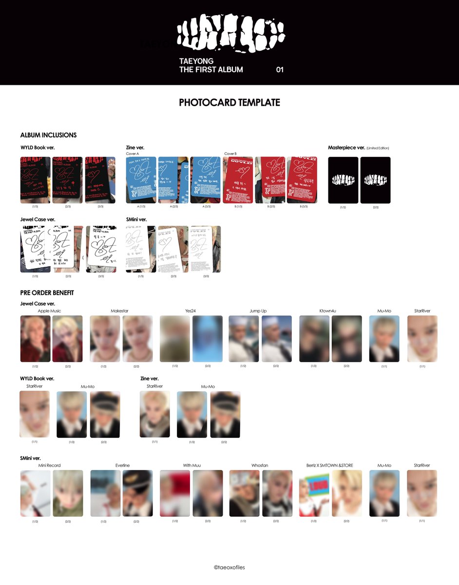 TAEYONG 태용 'WYLD' Photocard Template

to be updated.