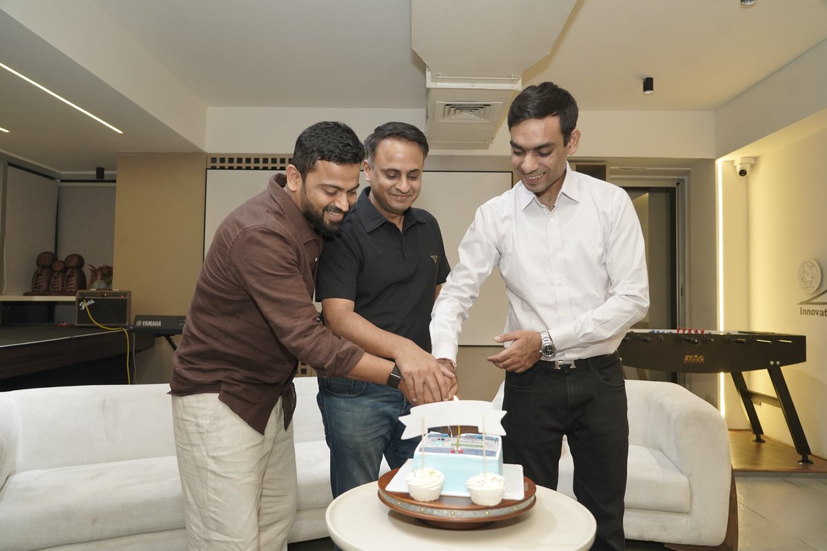 niveshaay's tweet photo. They say the best investments are the ones where you don’t just believe in the product, but in the person behind it.

Welcoming Ayush Sinhal to Surat was one of those moments that reminded us why the strongest partnerships are built on relationships that go beyond business.✨

From an interactive Q&A that left our team inspired to a beautiful evening of celebration, the day was a perfect blend of professional depth and personal warmth.

At Niveshaay, we know that capital can start a journey, but it’s the vision of the founder that carries it through.

Our third consecutive round in Kimbal is a testament to that very belief.🤝

@arvind_kothari @KabraGunjan @csvikramsharma
#BackingFounders #IndianStartups #FounderJourney #GrowthCapital #SmartMeter #YoungEntrepreneurs #Niveshaay

Niveshaay Investment Management Private Limited
SEBI Reg No : IN/AIF3/24-25/1571, IN/AIF2/24-25/1607