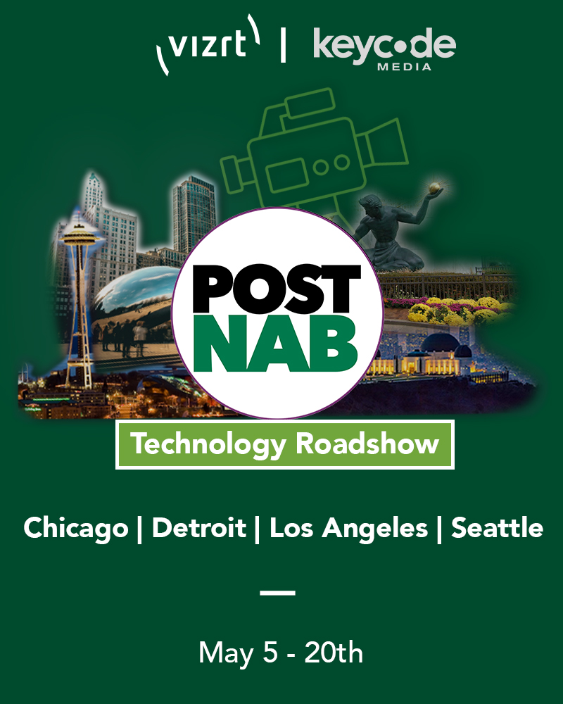 vizrt's tweet photo. We’ve reached the halfway point of the #PostNABRoadshow with @KeyCodeMedia 🚐

We’re showcasing the TriCaster Mini S, giving you a chance to see how it can streamline production, expand live capabilities, and fit into your current workflows. Register here: https://t.co/XAHk5fSdF8 https://t.co/2s2vS1b3yh