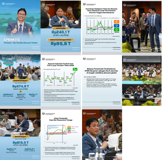 aryanamd's tweet photo. Di  tengah dinamika geopolitik dan ekonomi global saat ini, kondisi  perekonomian Indonesia masih terjaga sangat baik. Berdasarkan  pengumuman @bps_statistics,  pada kuartal I tahun 2026, pertumbuhan ekonomi Indonesia kembali  menguat, mencapai 5,61% YOY https://t.co/WpGlJ1qpy9