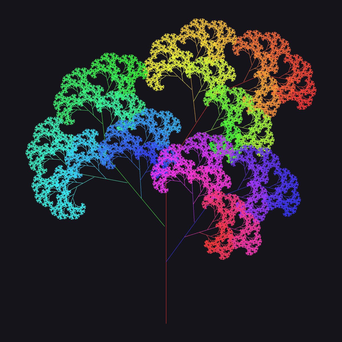 halhorn's tweet photo. フラクタルを簡単に作れる・いじれるサービス、 Fractalium を作りました！
https://t.co/Q5b3hnAKbn
真面目にフラクタルを作るもよし、教育に使うもよし、ただ綺麗な模様を眺めるもよしです。
綺麗なフラクタルができたらぜひ Share ボタンからシェアしてください！
#fractalium https://t.co/9g6HqszuF2