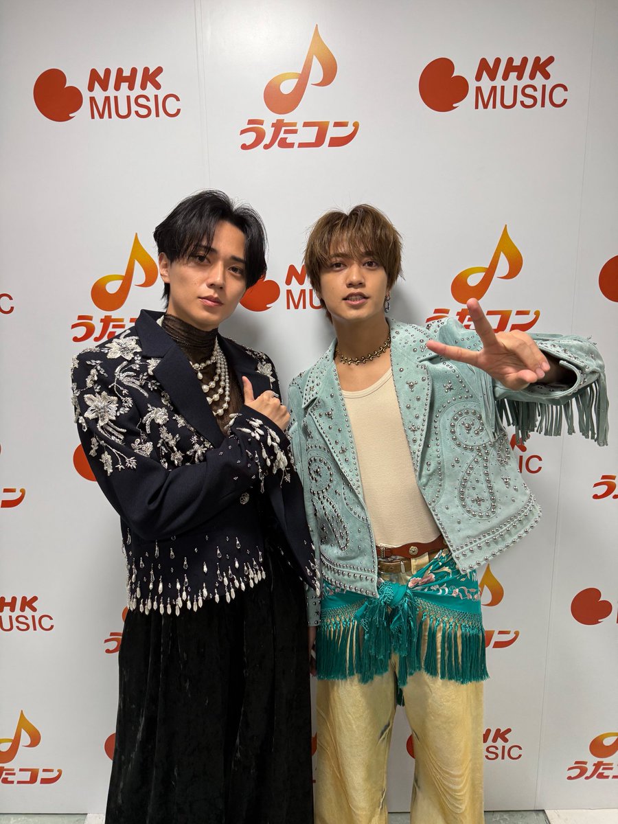 🎵このあと19:57から🎵
NHK「うたコン」
に出演いたします！

みなさまぜひご覧ください🌷

#KingandPrince
#永瀬廉
#髙橋海人