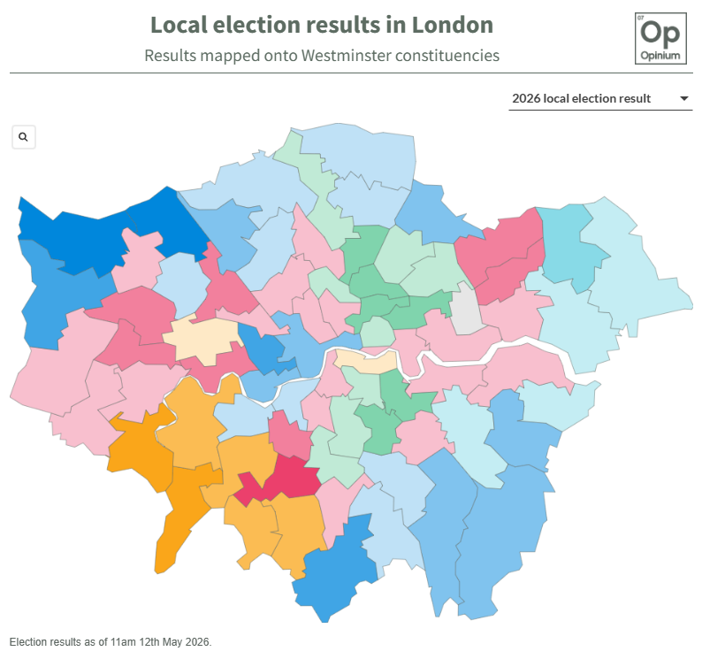 Now we have the full London #le2026 local election results , here’s how ...