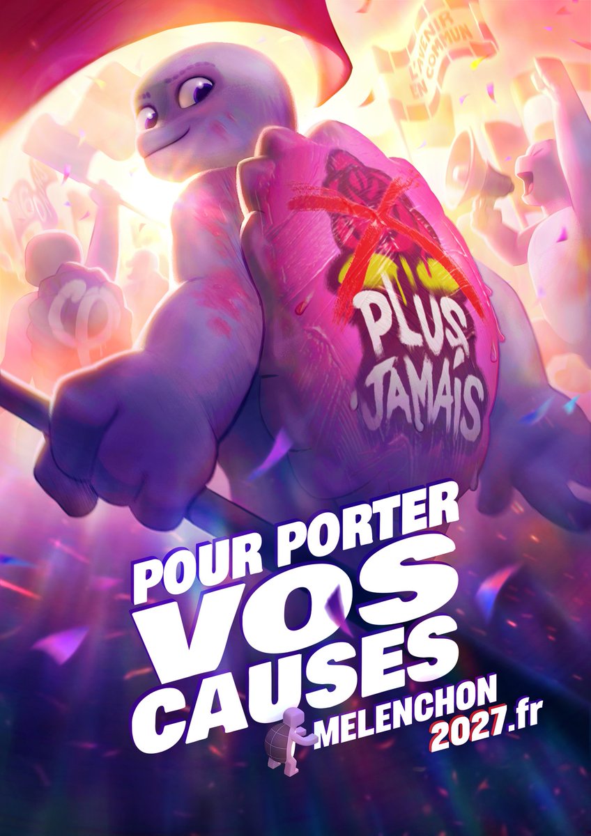 JuryAntonin's tweet photo. 🐢 Pour porter vos causes !! 🐢
🥛🍓 https://t.co/TMIHMSCTsr

L'affiche version Plus Jamais PS 🌹🙅‍♂️
Pitié que @gerardfiloche ou @francoisedegois ne tombent pas dessus 😬

Format A1, variations à venir en citation👀

#Melenchon2027 #TortueSagace #JLM2027 #PlusJamaisPS https://t.co/yiRSofzCnT