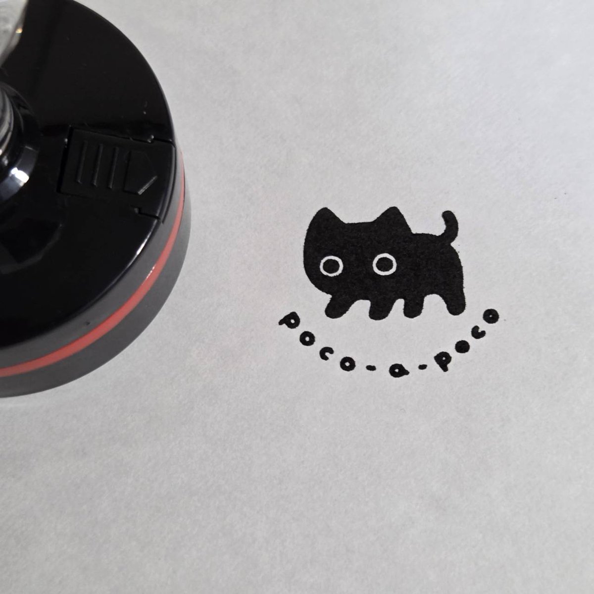 ⍨⃝ *様　ご相談 そう言えば… 先日、pocoにゃんのロゴスタンプをオーダーで作ってしまい