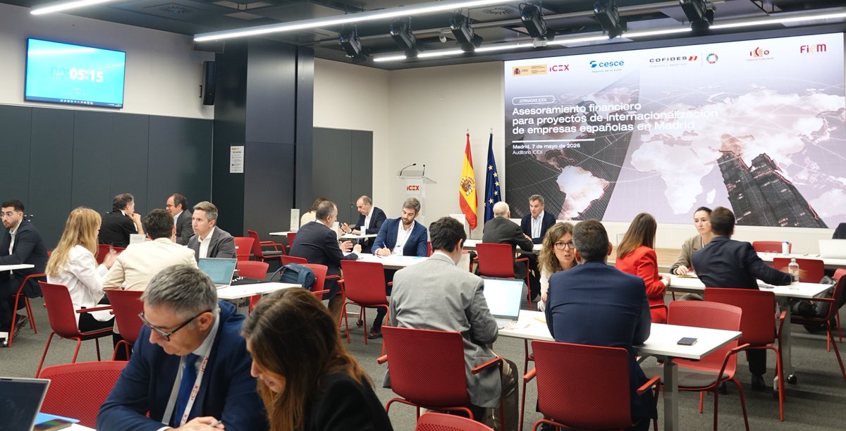 COFIDES's tweet photo. 🌍 Instrumentos financieros públicos para la #internacionalización.

Participamos en una jornada con empresas españolas para conocer sus proyectos de inversión exterior y ofrecerles asesoramiento sobre las herramientas que #COFIDES pone a su alcance para financiarlos. https://t.co/rxof6UX7va
