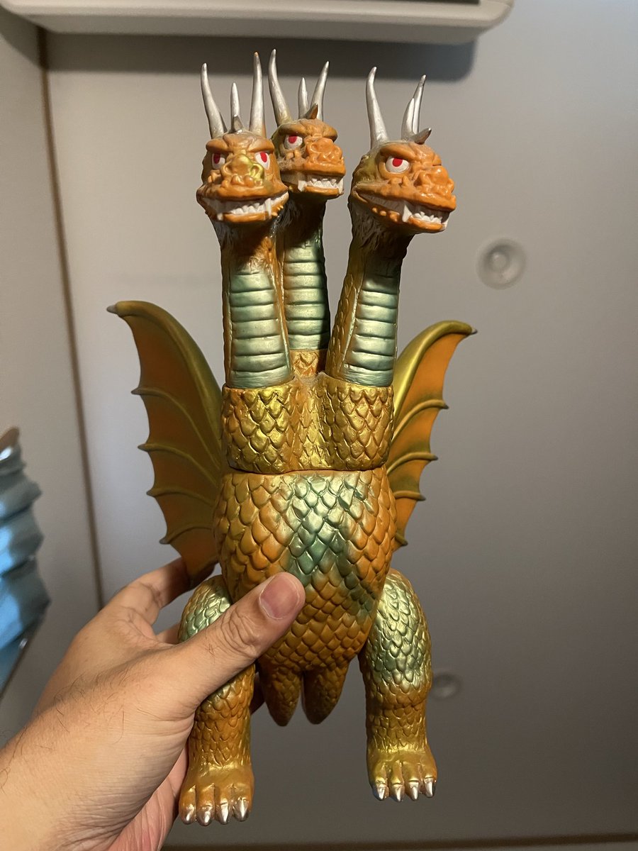 マーミットのキングギドラ 宝物です‼️ #ソフビ