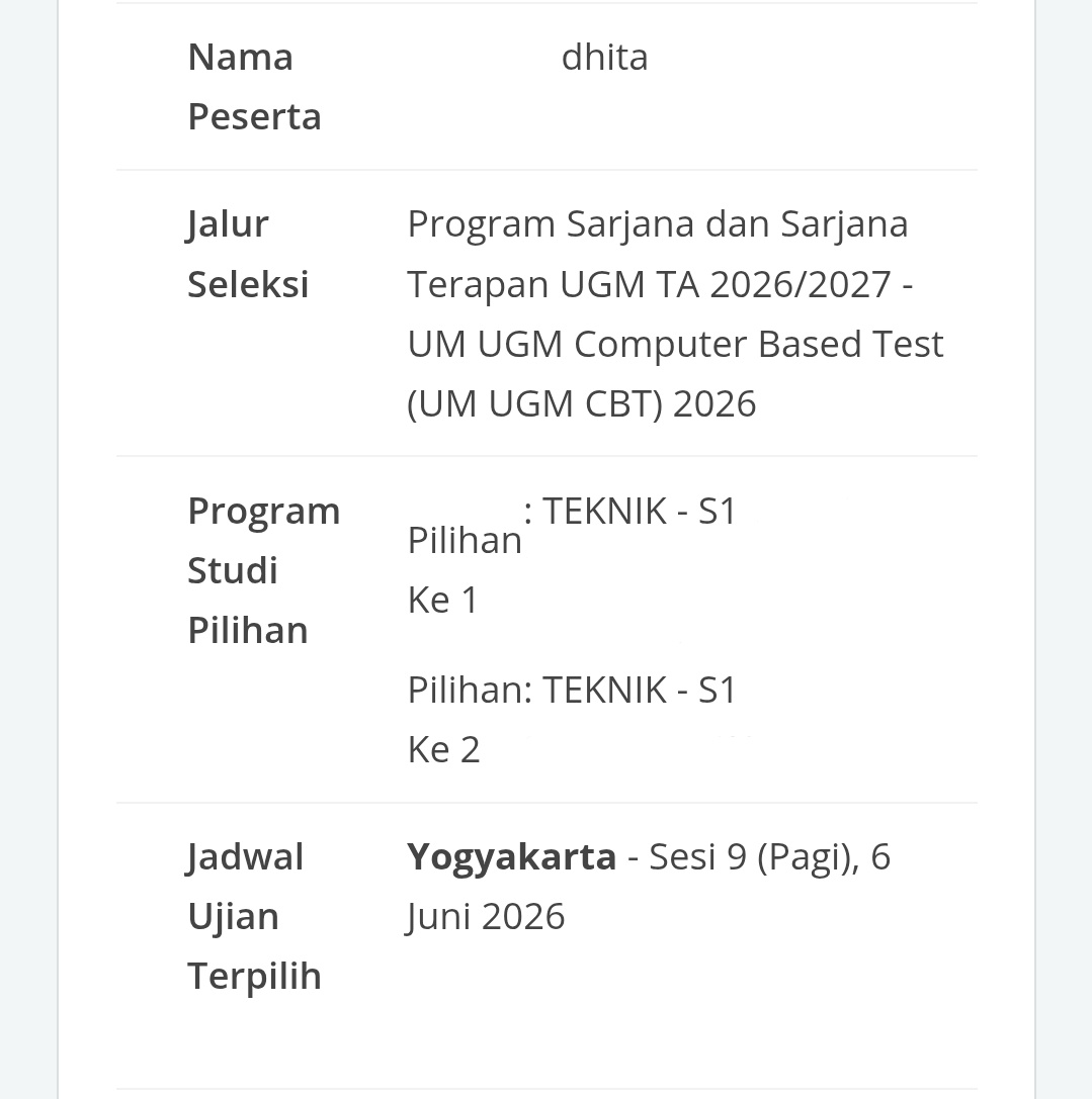 dhita²⁶ alumni era LOLOS SNBT FTSL-ISDAS ITB 2026! tweet media