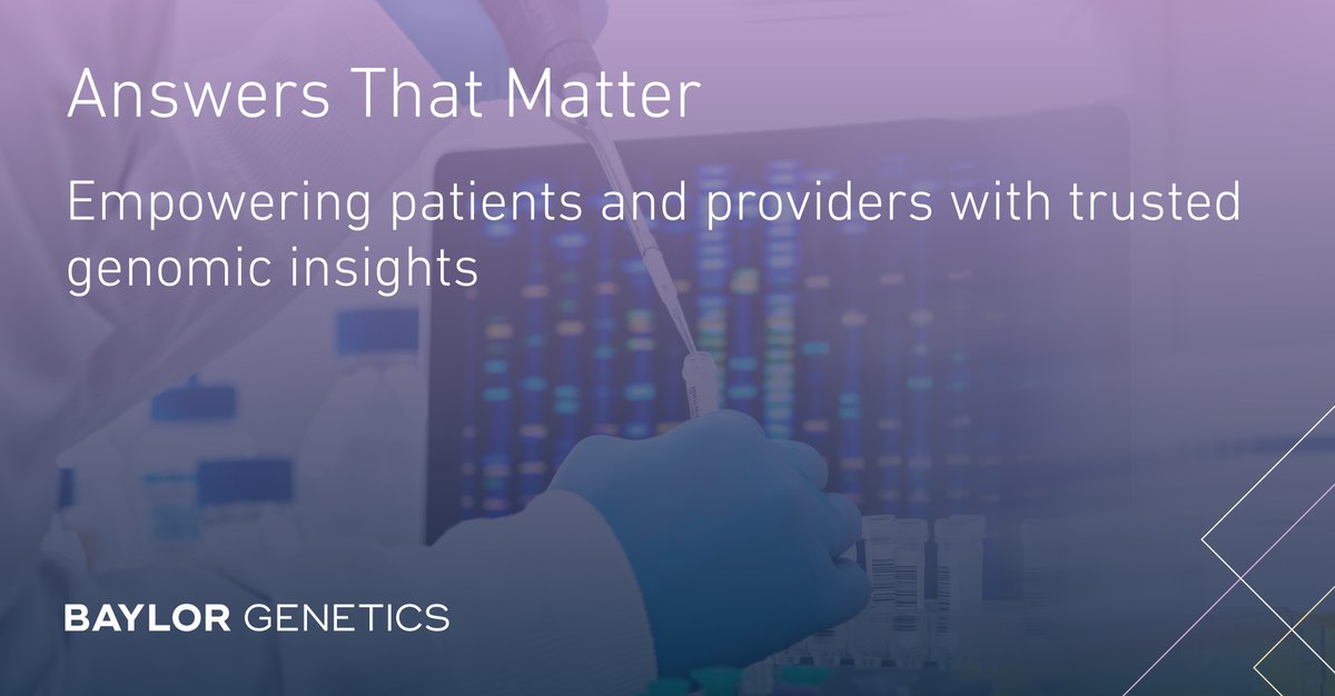 Baylor Genetics tweet media