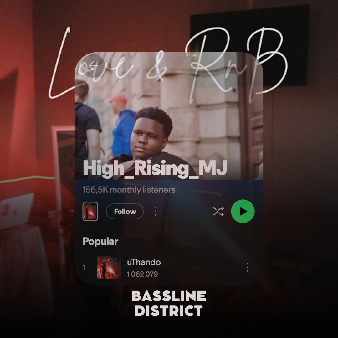bassline_ZA's tweet photo. uThando by @the_real_hrmj @thezulufiedxhosa_ @dusse_wavy has officially reached 1 MILLION streams on @Spotify ππ₯
A huge congratulations to High_Rising_MJ and the entire team behind this success ππ₯
#BasslineDistrict #HighRisingMJ #uThando https://t.co/GBKoKr7hiW