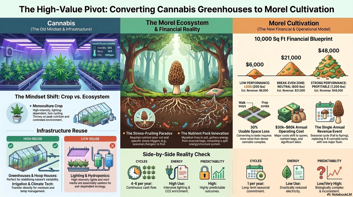 ceramyca_usa's tweet photo. Converting Cannabis Greenhouses to Morel Cultivation - an how-to guide https://t.co/6P82LQQLg4