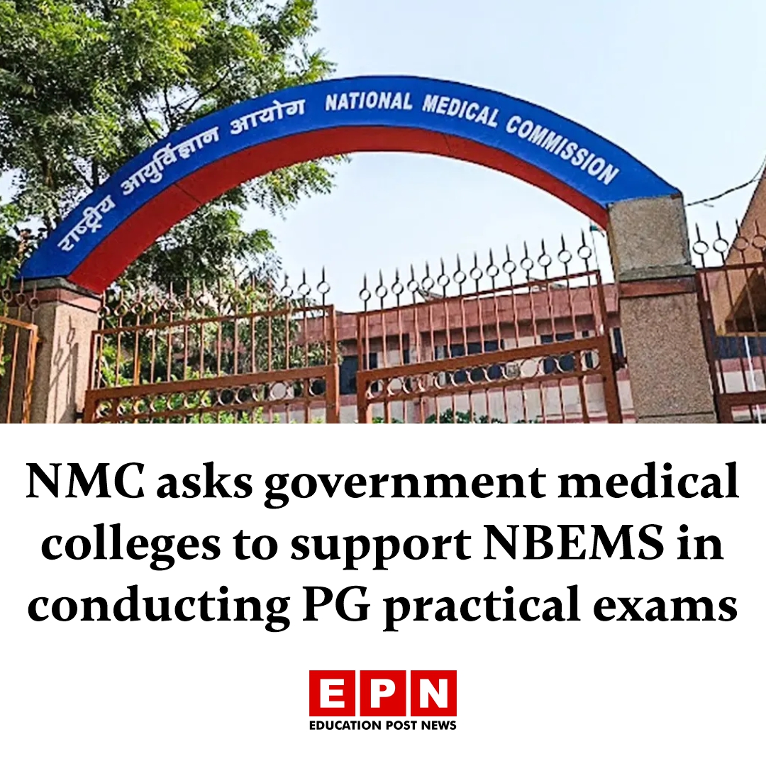 NMC asks government medical colleges to support NBEMS in conducting PG practical exams

Details here 🔗 educationpost.in/news/education…

#NMC #NBEMS #MedicalEducation #PGExams #HealthcareEducation #EPNews