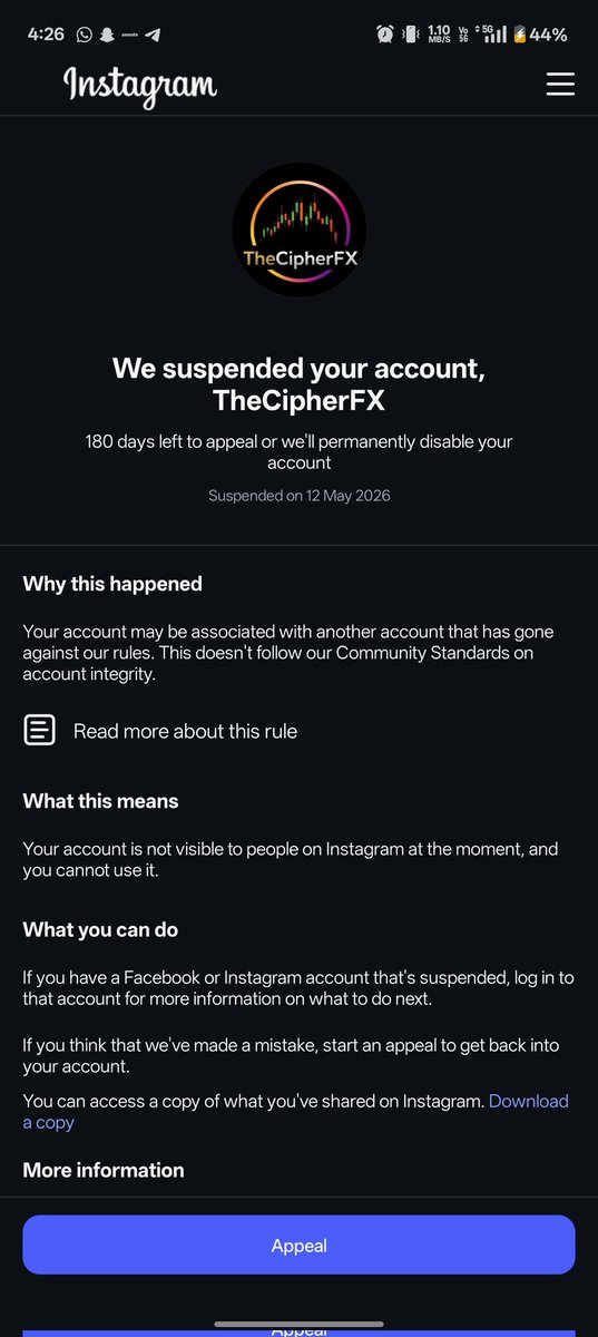mrmasked03's tweet photo. What is this behaviour @instagram @Meta @metaindia without any reason and proper reason you're suspending my pages. All I got to know from other creators is that the trading related pages are being targeted. Help me @SahibNoor08 😭. 

#stopthisinstagram #instagram #fake https://t.co/iRGeaB8Jiq