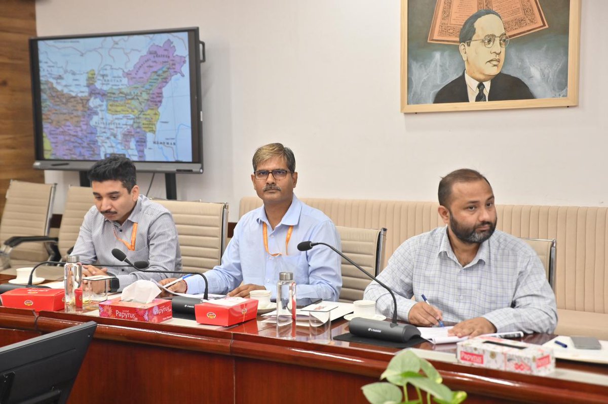 DrSukantaBJP's tweet photo. Had a productive review meeting with officials on the 16 flagship PM projects under the Ministry of Development of North Eastern Region (DoNER). Focused on progress, implementation, and ensuring timely delivery for the development of the North East. https://t.co/8SAIT2dNYi