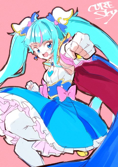 らくがきキュアスカイちゃん。かわいい。 
