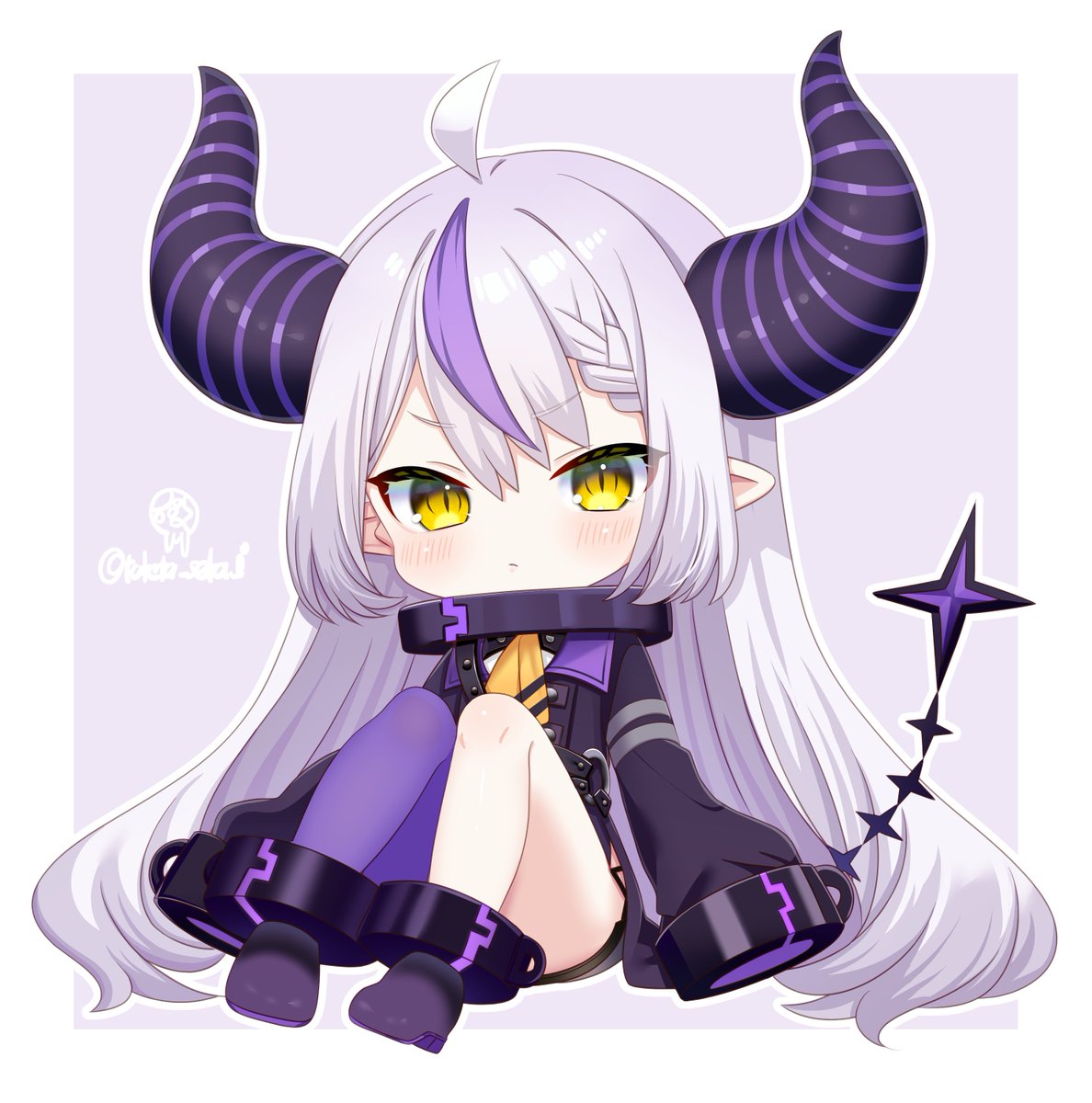 ちびラプ様！🛸💜 #laplus_artdesu