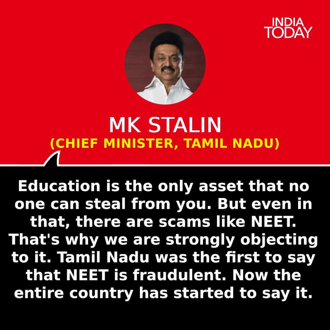 Mk Stalin on NEET