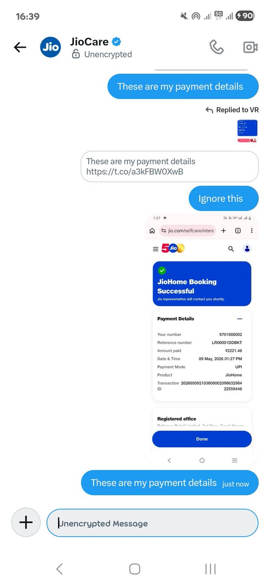 Moscow6666666's tweet photo. NO RESPONSE EVEN IN DM.

KINDLY INITIATE REFUND. I WILL GO WITH ACT FIBERNET https://t.co/ZbH28MWa5r