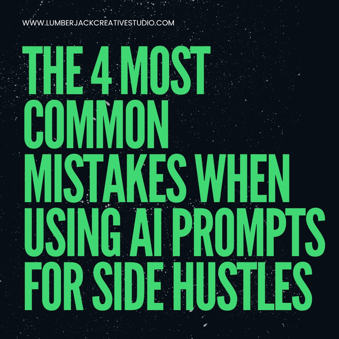 LumberjackLevu's tweet photo. After watching hundreds of people try to launch with AI, I noticed the same 4 mistakes keep killing momentum.
Here they are:

1) Using vague prompts that produce generic ideas
2) Skipping the “repurpose & repackage” step
3) Building the product before validating the offer
4) Posting content without a clear hook formula

The fix for each one is surprisingly simple once you see it.

What’s the biggest struggle you’re hitting right now when working with AI for side hustles?