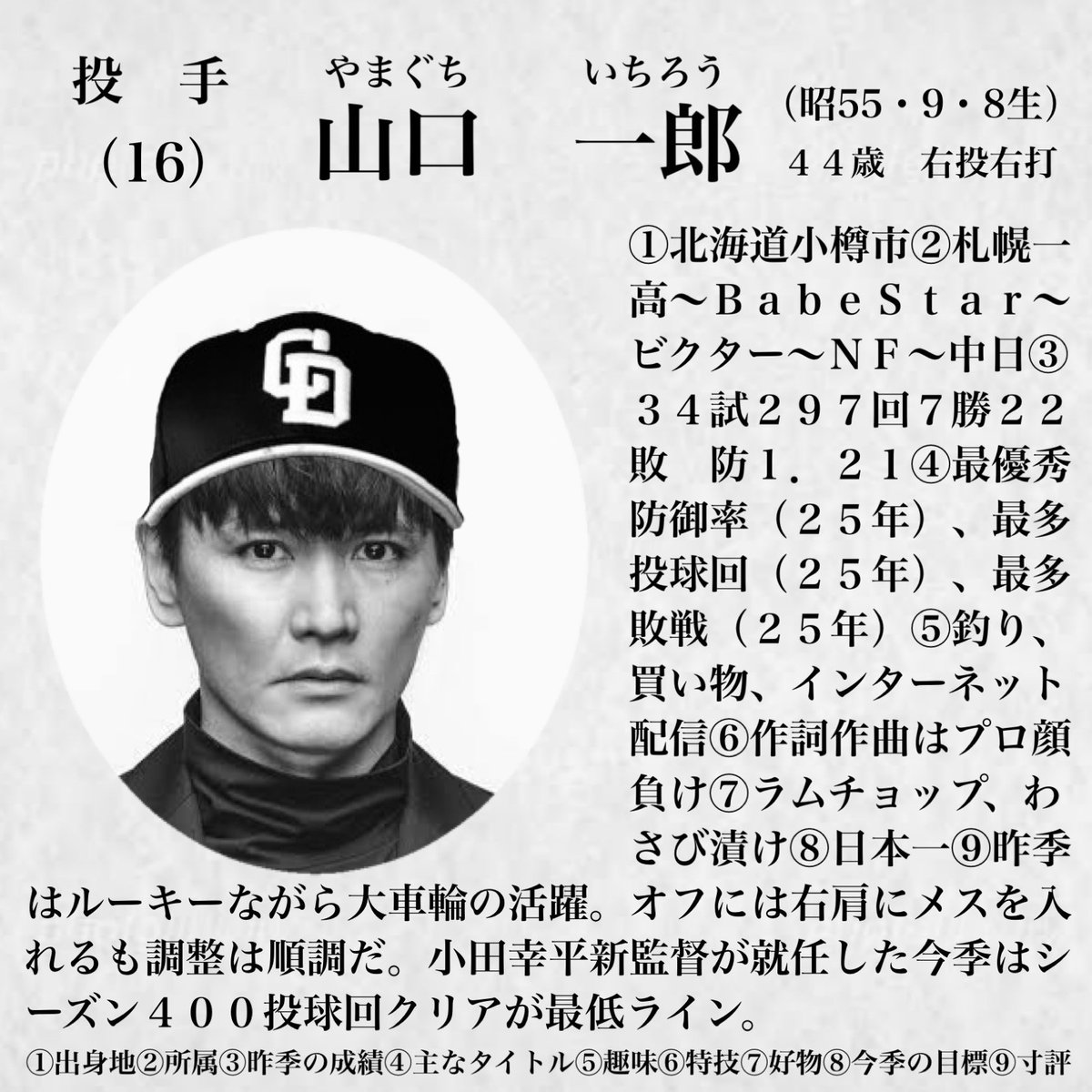 kurodaction's tweet photo. ついにドラゴンズに加入した山口一郎 https://t.co/TwZIcZaYmN