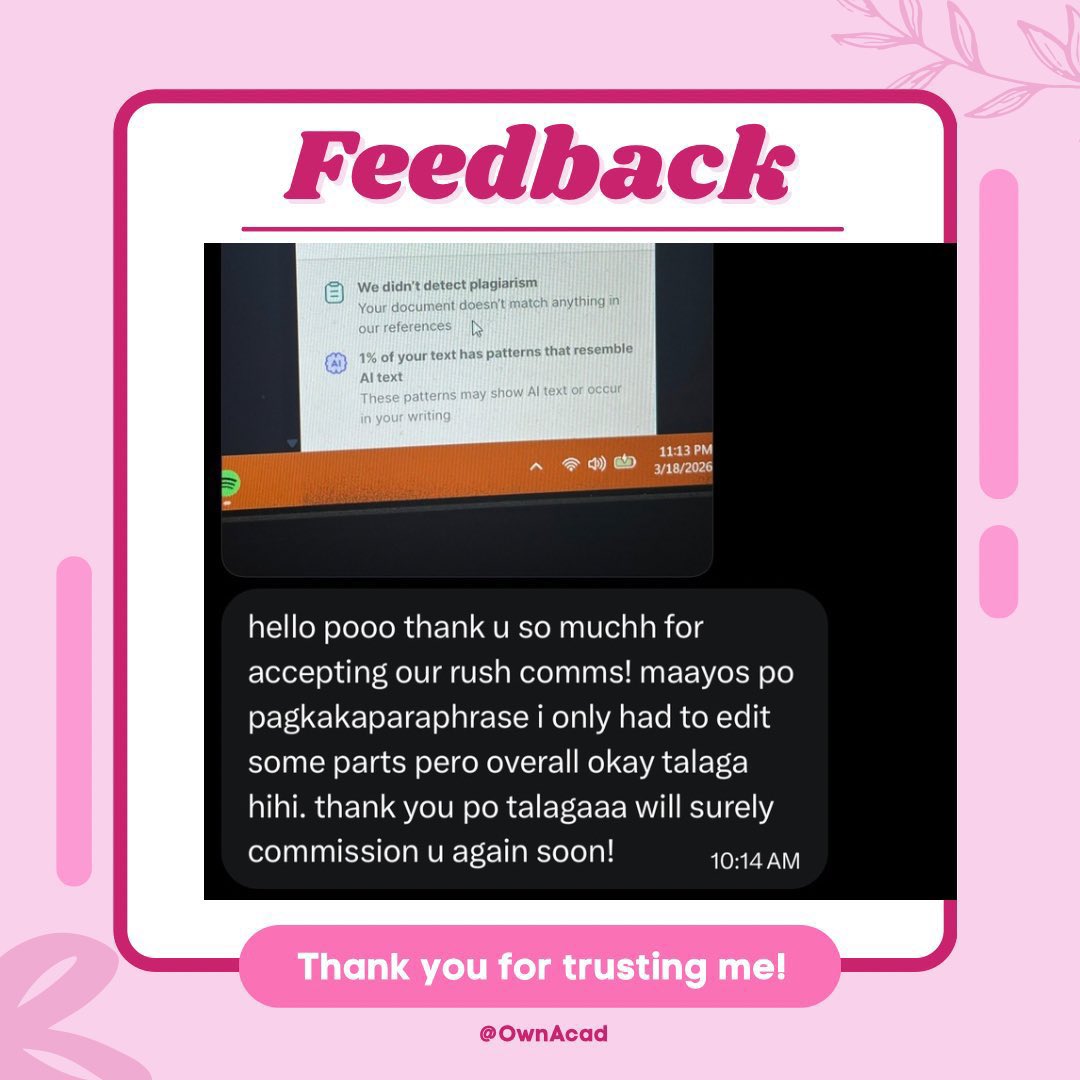 🖊️ Humanizing an ENTIRE research.

Tysm po💗

I’m still open for rush commissions, inquire now.

🏷️ academic commissioner services writing paper journalism journalist thesis review of related literature literary summary synthesis rrl poem script defense report analysis background
