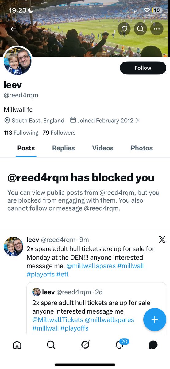 LukeDan96908672's tweet photo. @wallsce9 is a scamming cunt no one buy tickets from this man he changes his accounts for different teams, block and report this scummy fucker https://t.co/NeX6kErpSZ