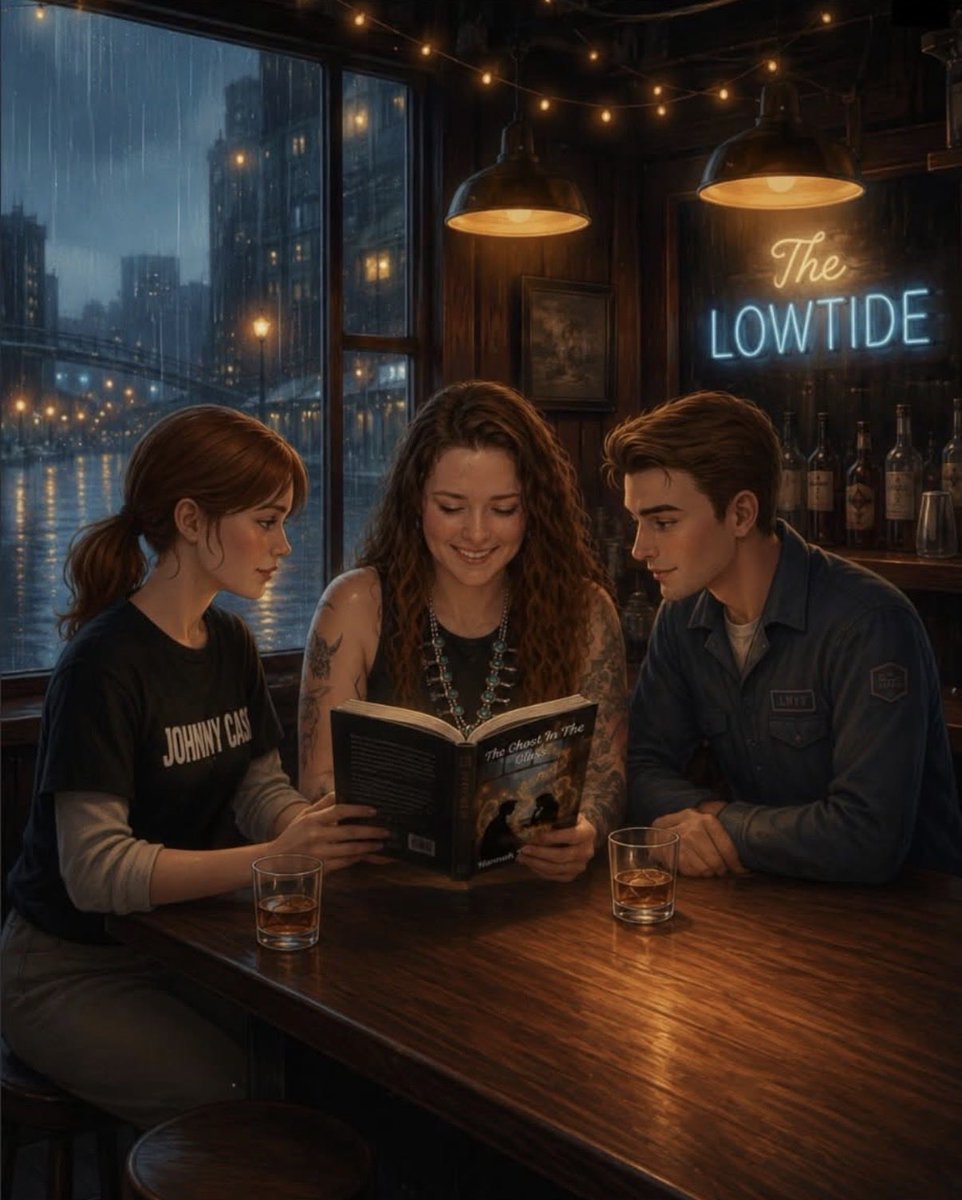 Hannah200285's tweet photo. Inside The Lowtide, the drinks are strong, the music lingers, and some stories refuse to stay buried. The Ghost In The Glass is a tale of love, loss, and the echoes that remain long after goodbye.

What happens when the past won’t let you go?

🗓️ Coming to Amazon February 20th https://t.co/hUGRZLoM1H