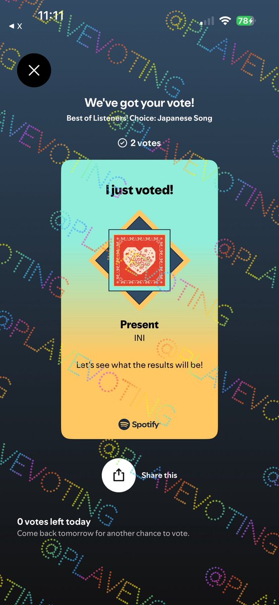 PLAVE Voting Log tweet media