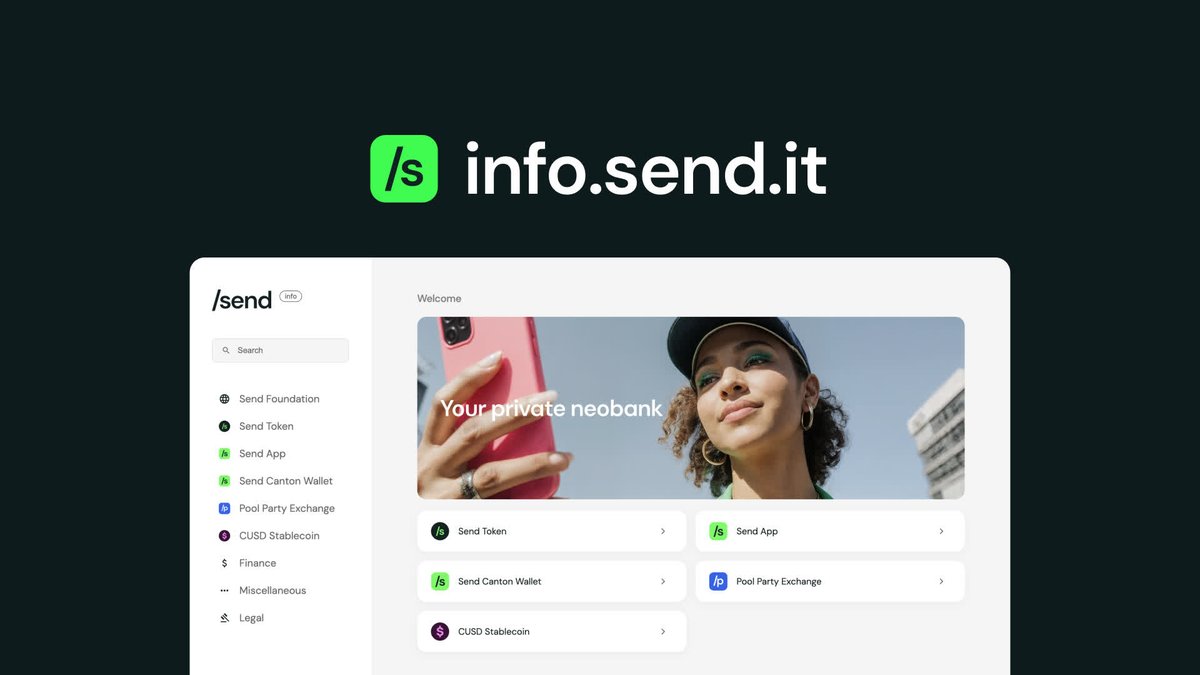 Send's tweet photo. The Send ecosystem is expanding fast.

https://t.co/pSC3vEM5sU is your hub for products, walkthroughs, updates, and documentation across everything we're building. https://t.co/dkT6pofr9E