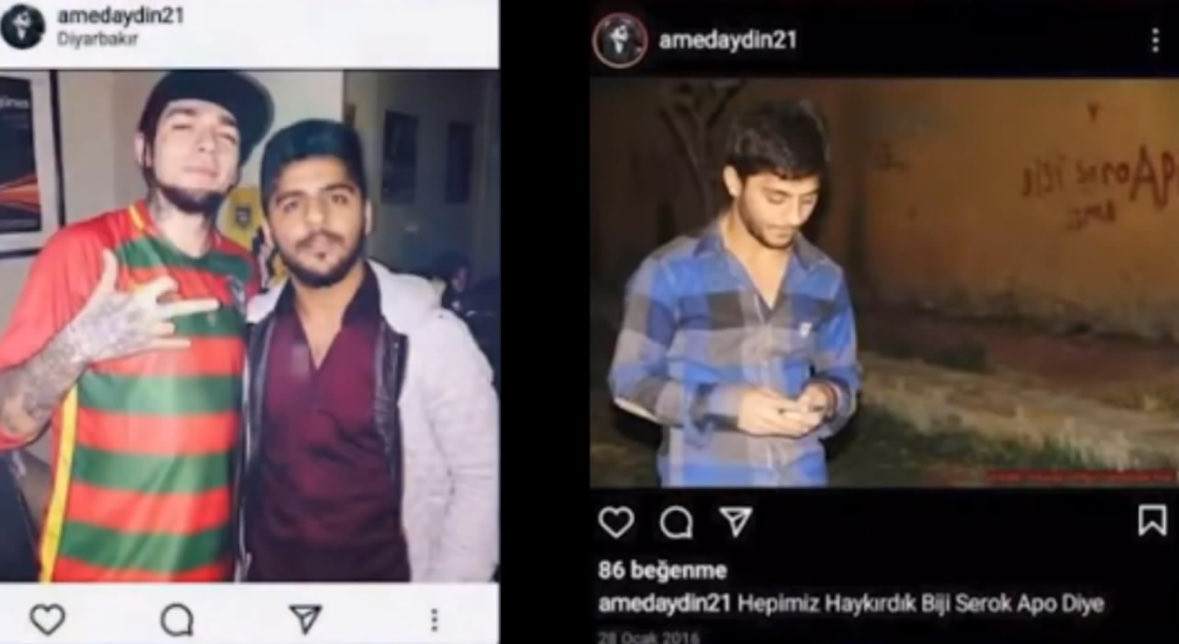 gulhatunmedya's tweet photo. Ezhel'in paylaştığı fotoğrafın tamamı buymuş. Poz verdiği de apocu bir terörist.

Ezhel'in şarkılarını dinleme, dinlettirme Türk! https://t.co/hyHMWqBtka