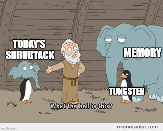 agnostoxxx's tweet photo. Today’s Shrubstack compares MEMORY with TUNGSTEN ... because only parody can do justice to today's world!
🥹🌳🙏
https://t.co/LSC2Gvc9HJ