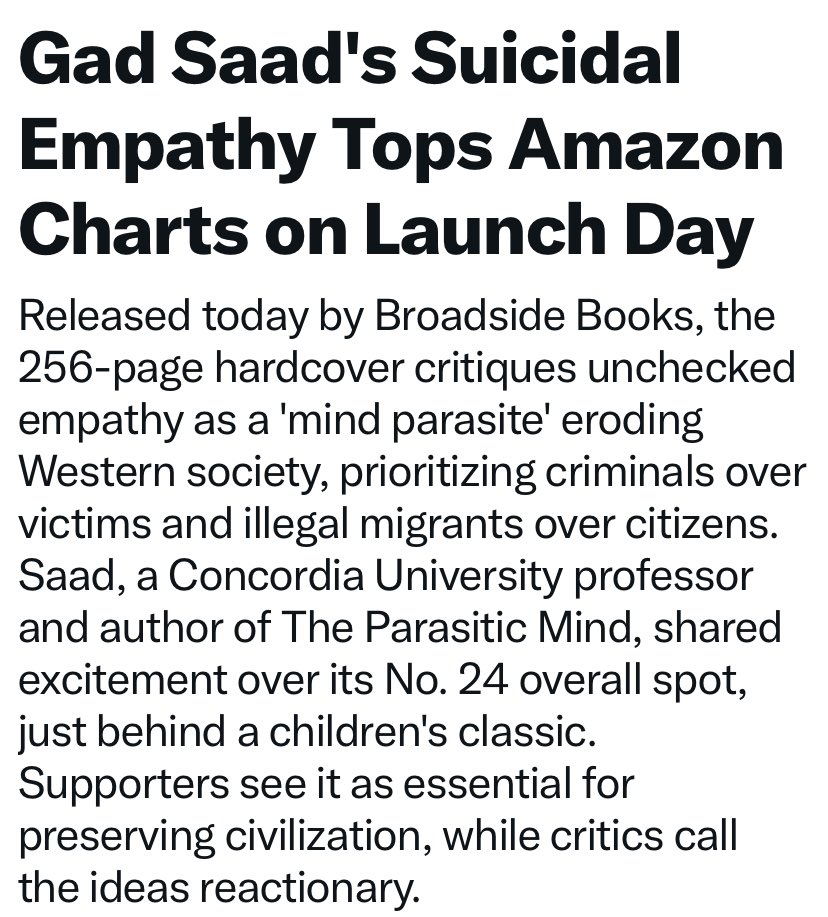 Gad Saad tweet media