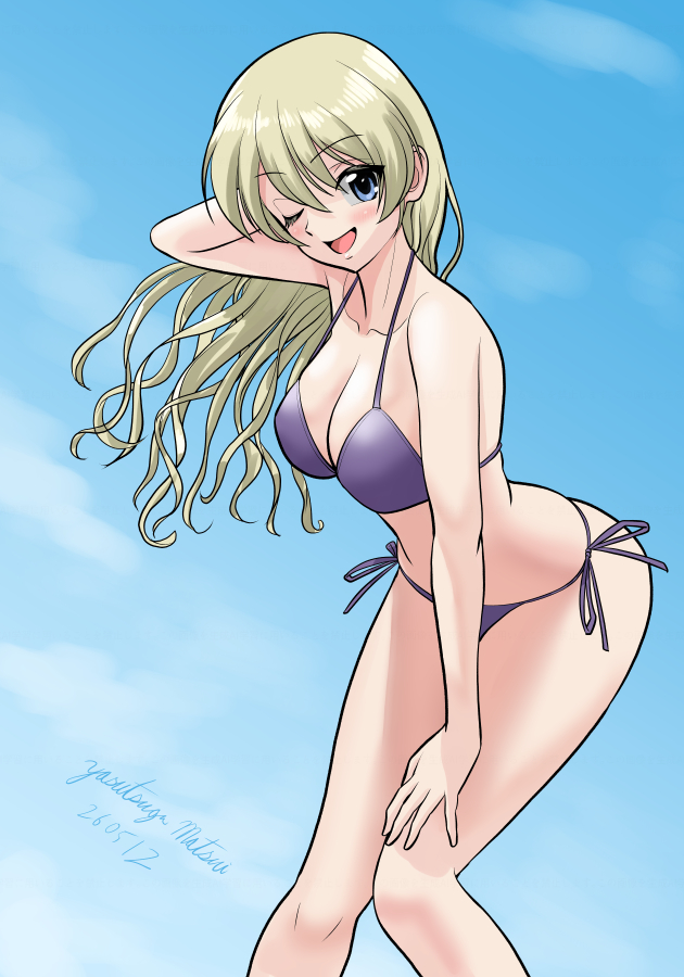 ダージリン(ガルパン) 「#ガルパン版深夜のお絵描き60分一本勝負 #ガルパン版深夜のお絵描き60分一本勝」|松井康治のイラスト