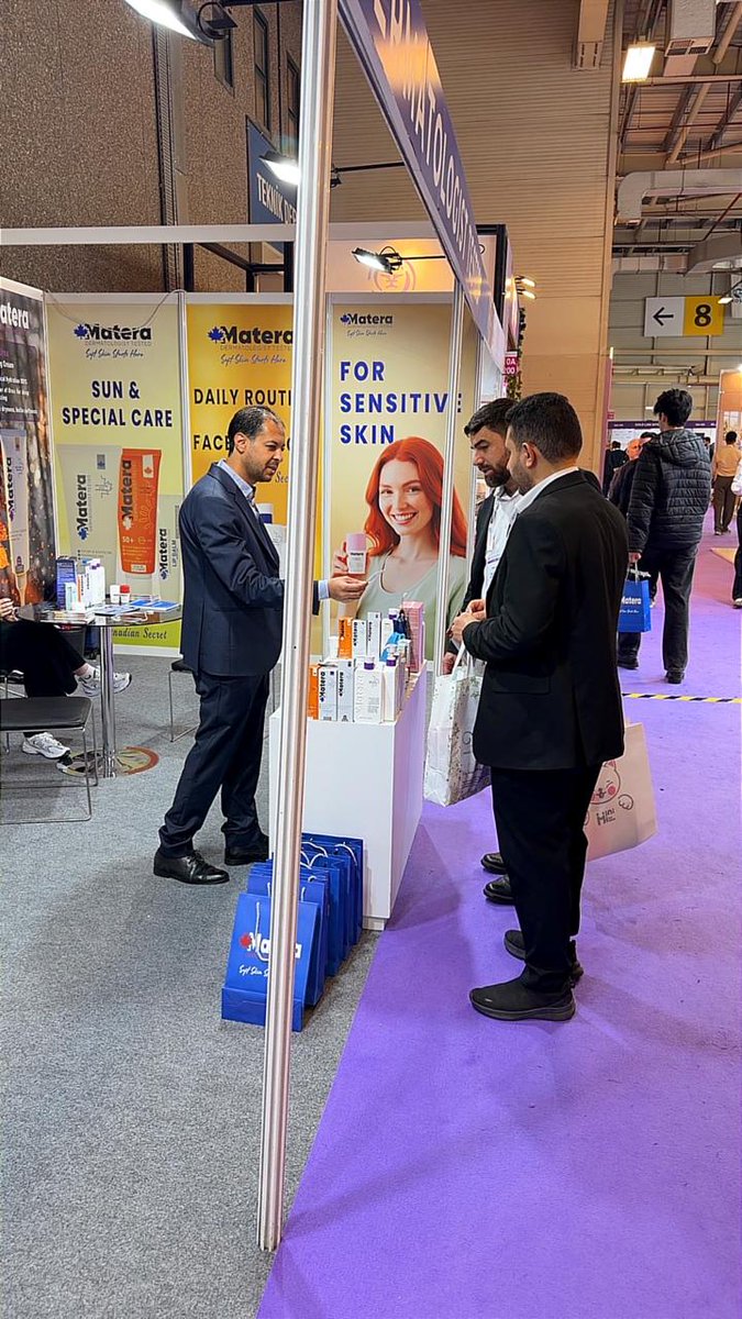 WahagC's tweet photo. من السعودية نحو العالمية! 🇸🇦✈️
فخورون بمشاركتنا في معرض #BeautyIstanbul لتمثيل جودة منتجاتنا الوطنية عبر علاماتنا:
✨ Matera
✨ Nino Care
✨ Aquadash
طموحنا الريادة، وهدفنا الانتشار العالمي بمشاركة فريقنا المتميز. القادم أجمل بإذن الله.. 🚀
#وهج_الطبية #Matera #Aquadash #Ninocare https://t.co/qlhMbBodkW