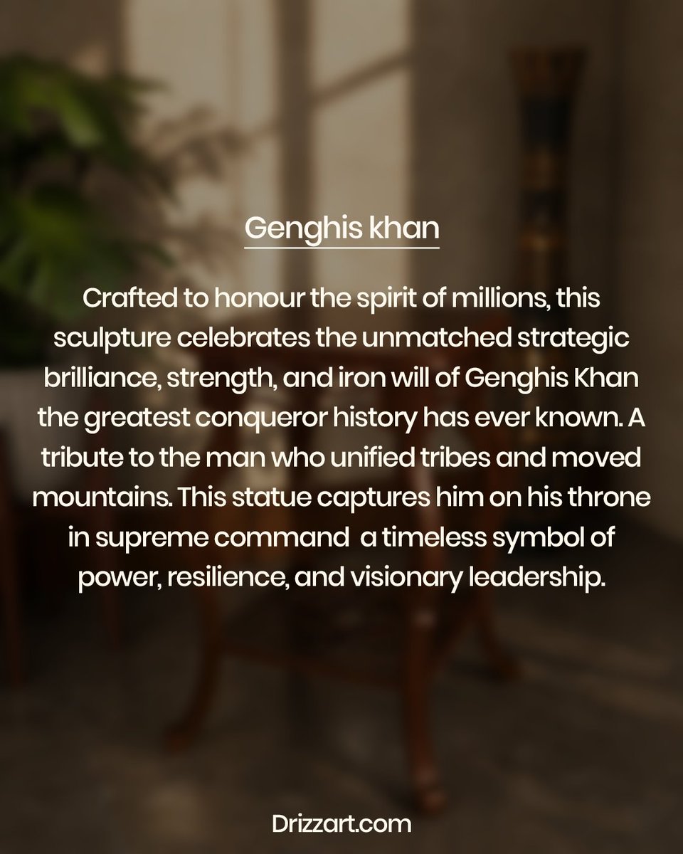 drizzart3d's tweet photo. The Genghis Khan
📦 Fast delivery across India
🛒 Order now at https://t.co/61ReVVTCqn
#Drizzart #ShopNow #HomeDecorIndia #UniqueGifts #CollectibleStatue #HandcraftedArt #MadeInIndia #GiftIdeas #DeskDecor #ArtForSale #SmallBusinessIndia #CorporateGifts #Explore #InstagramIndia https://t.co/7okUu9JZU7