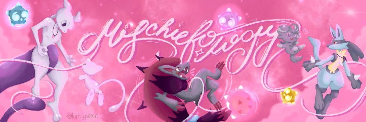 kirbypkmn's tweet photo. banner for @mischiefology ˚⟡˖ ࣪  thank you again <3 https://t.co/k7IwoJL8TA